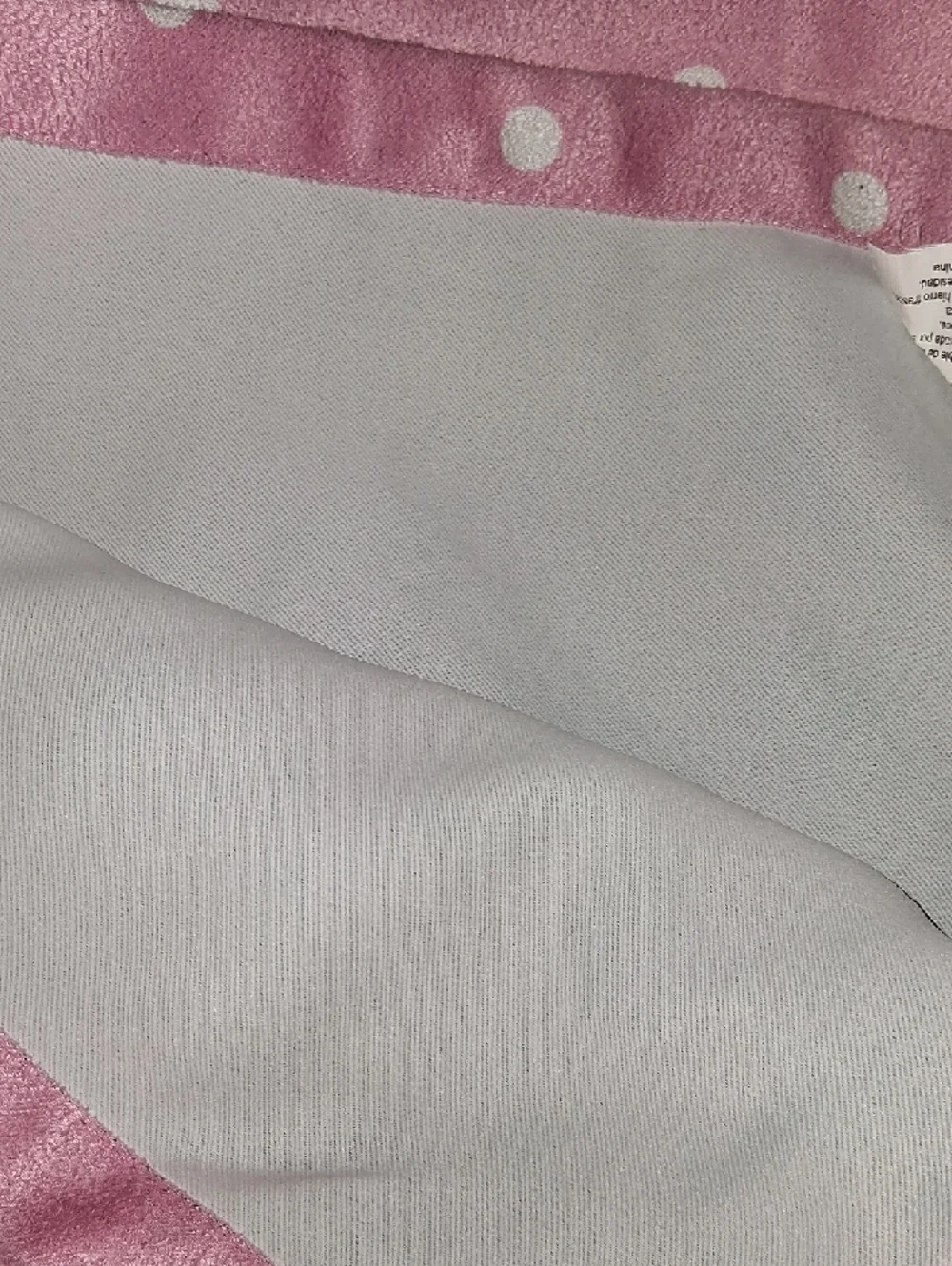 Pink & White Polka Dot Curtain Panels Set of 4